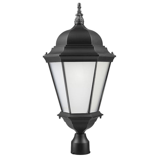 Acclaim Lighting Richmond 3 Light Post Mount, Matte Black/Frosted - 5208BK-FR