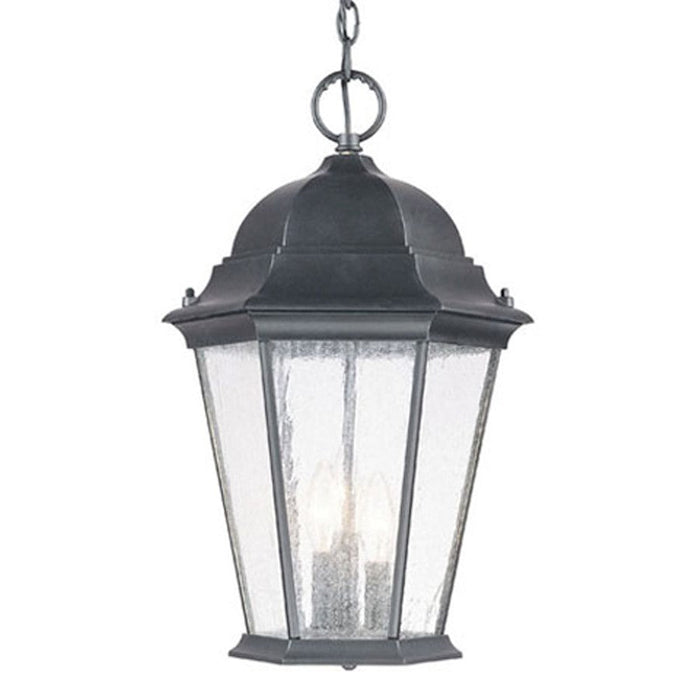 Acclaim Lighting Richmond 3 Light Hanging Light, Matte Black/Seeded - 5226BK-SD