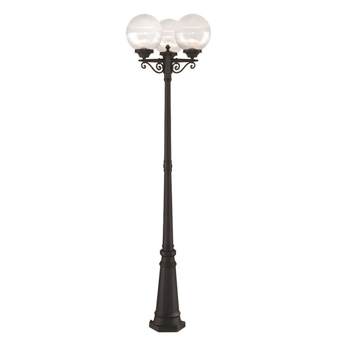 Acclaim Lighting Havana 3 Light Post Light, Matte Black/Clear - 5269BK-CL