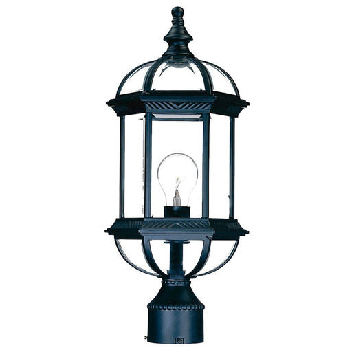 Acclaim Lighting Dover 1 Light Post Mount, Matte Black - 5277BK