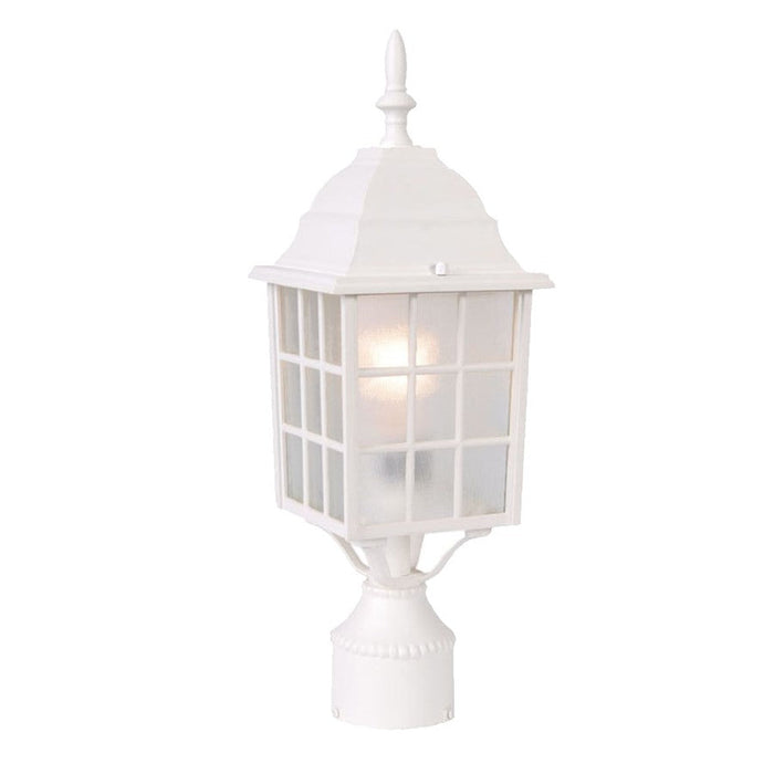 Acclaim Lighting Nautica 1 Light Post Mount, Textured White - 5307TW