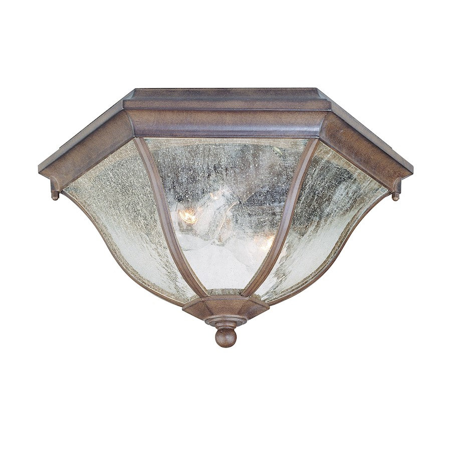 Acclaim Lighting 3 Light 7" Flush Mount, Burled Walnut - 5615BW