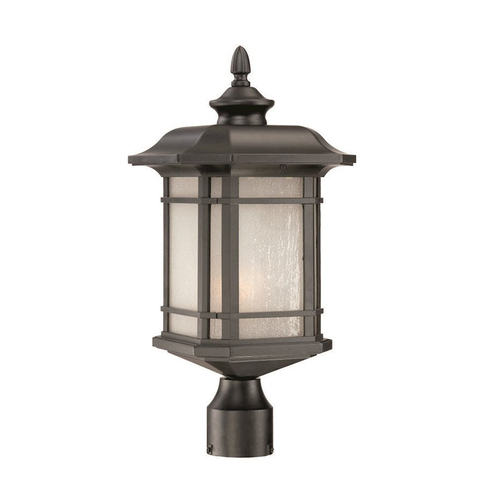 Acclaim Lighting Somerset 1 Light Post Mount, Matte Black - 8117BK