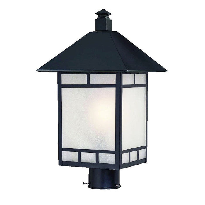 Acclaim Lighting Artisan 1 Light Post Mount, Matte Black - 9027BK