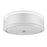 Trend Lighting Brella 2 Light Flushmount, Nickel/Snow Shantung 2 Tier - BP7158