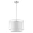 Trend Lighting Brella Pendant, Metallic Silver/Snow Shantung 2 Tier - BP7159