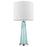 Trend Lighting Chiara 14" Table Lamp, Chrome/Seafoam/Off-White Shantung - BT5763