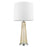 Trend Lighting Chiara 14" 1 Light Table Lamp, Chrome/Off-White Shantung - BT5766