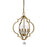 Acclaim Lighting Peyton 4 Light 21" Chandelier, Raw Brass - IN11017RB