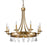 Acclaim Lighting Krista 8 Light Chandelier, Antique Gold - IN11025AG