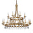 Acclaim Lighting Krista 24 Light Chandelier, Antique Gold - IN11028AG