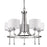 Acclaim Lighting Kara 5 Light Chandelier, Polished Nickel - IN11040PN