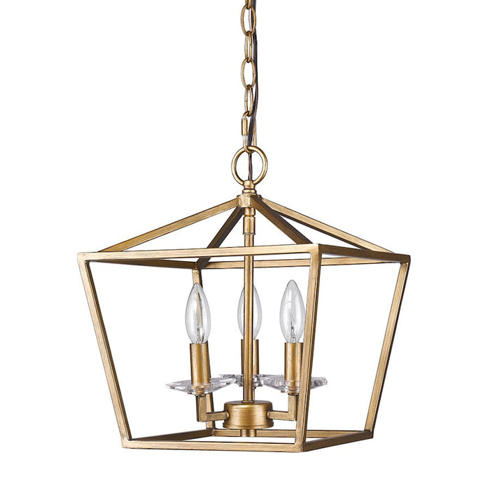 Acclaim Lighting Kennedy 3 Light Pendant, Antique Gold - IN11131AG