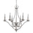 Acclaim Lighting Genevieve 6 Light Chandelier, Satin Nickel - IN11250SN