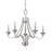 Acclaim Lighting Michelle 5 Light Chandelier, Satin Nickel - IN11255SN