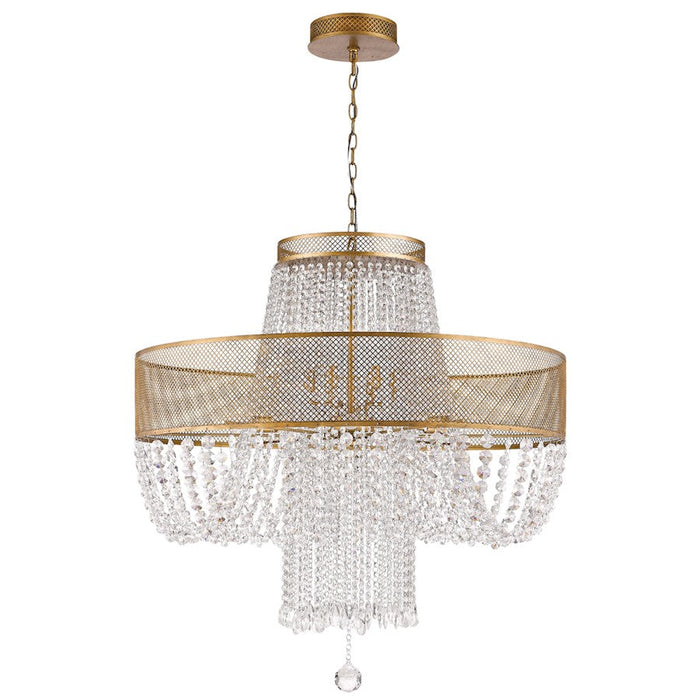 Acclaim Lighting Viola 12 Light Chandelier, Antique Gold - IN11311AG