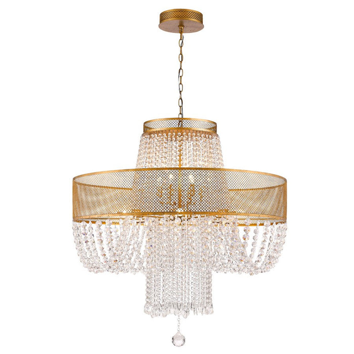 Acclaim Lighting Viola Chandelier, Antique Gold