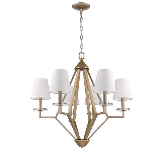 Acclaim Lighting Easton 6 Light Chandelier, Washed gold - IN11320WG