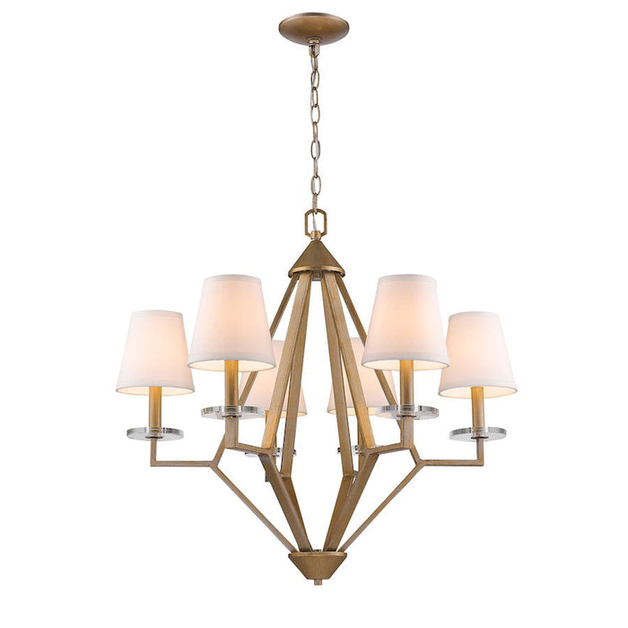 Acclaim Lighting Easton 6 Light Chandelier, Washed Gold