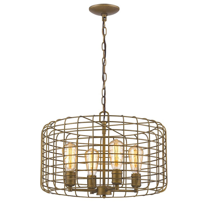 Acclaim Lighting Lynden Pendant, Raw Brass