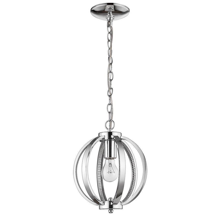 Acclaim Lighting Nevaeh 1 Light Pendant, Chrome - IN11335CH