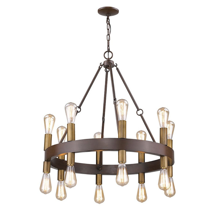 Acclaim Lighting Cumberland Chandelier, Faux Wood Finish