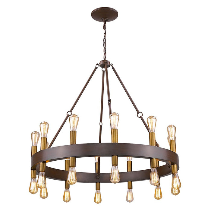 Acclaim Lighting Cumberland Chandelier, Faux Wood Finish