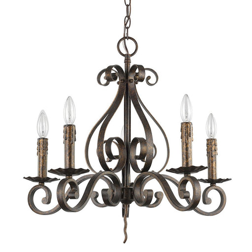 Acclaim Lighting Lydia 5 Light Chandelier, Russet - IN11410R