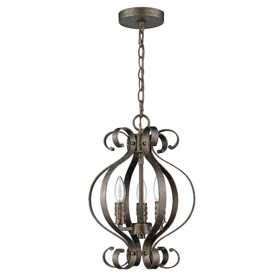 Acclaim Lighting Lydia 3 Light Chandelier, Russet - IN11411R