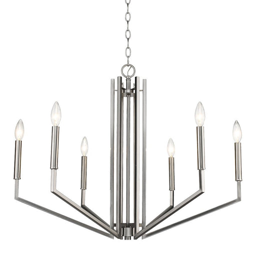 Acclaim Lighting Harper 6 Light Chandelier, Satin Nickel - IN11430SN