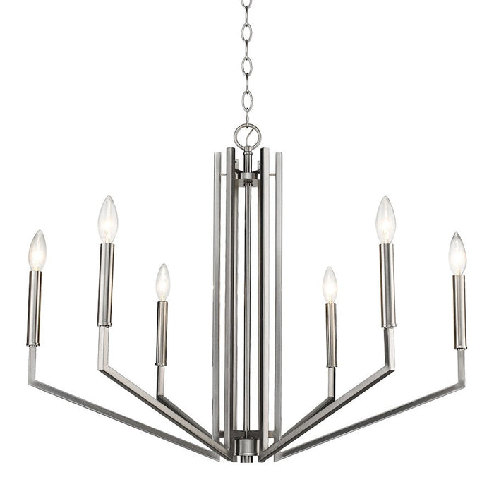 Acclaim Lighting Harper 6 Light Chandelier, Satin Nickel - IN11430SN