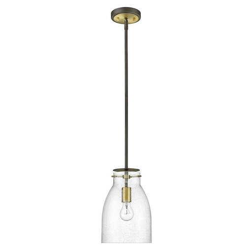 Acclaim Lighting Shelby 1 Light Pendant, Bronze/Brass/Clear Seedy - IN20000ORB