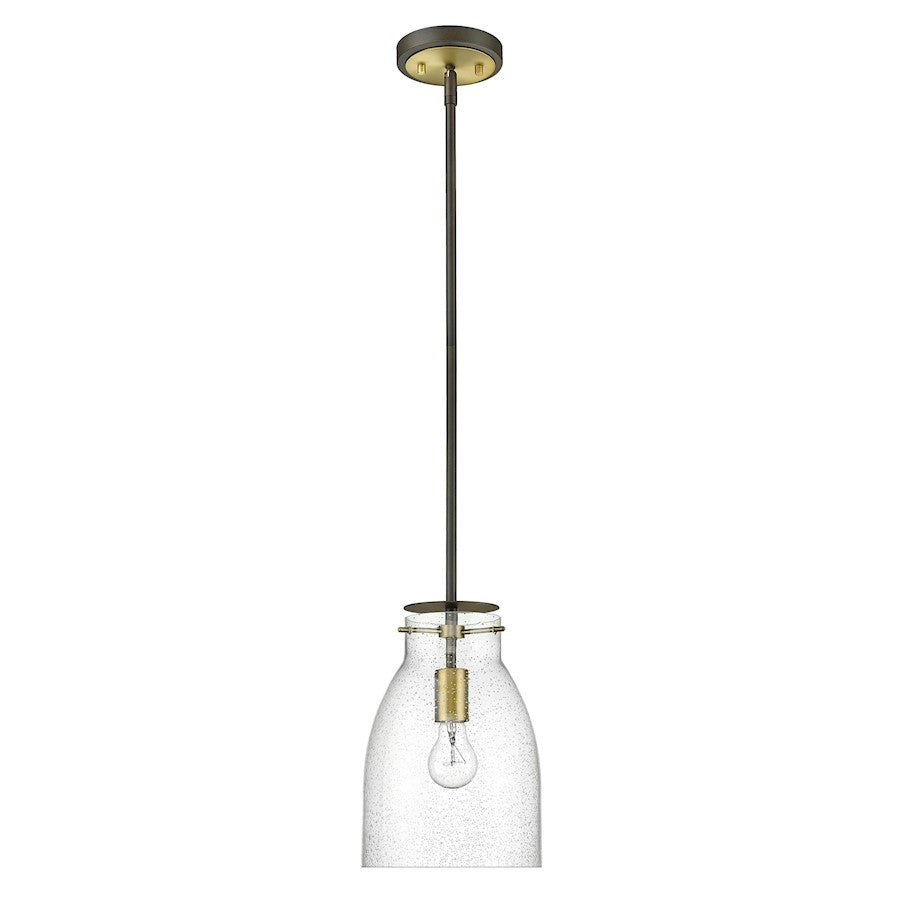 Acclaim Lighting Shelby 1 Light Pendant, Bronze/Brass/Clear Seedy - IN20000ORB