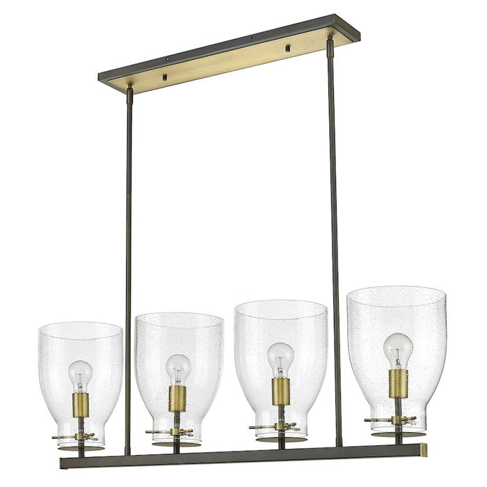 Acclaim Lighting Shelby 4 Light Chandelier, Bronze/Brass/Seedy