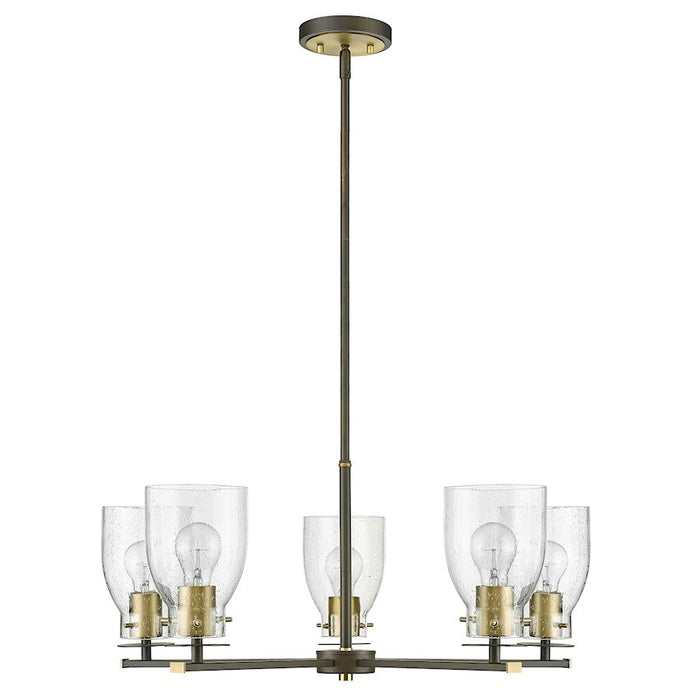 Acclaim Lighting Shelby 5 Light Chandelier, Bronze/Brass/Seedy