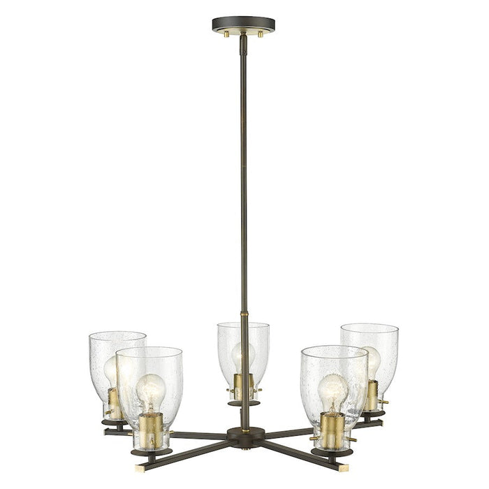 Acclaim Lighting Shelby 5 Light Chandelier, Bronze/Brass/Seedy