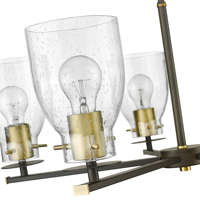 Acclaim Lighting Shelby 5 Light Chandelier, Bronze/Brass/Seedy