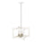 Acclaim Lighting Coyle 4 Light Convertible Pendant, White/Nickel