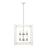 Acclaim Lighting Coyle 6 Light Pendant, White/Nickel Cluster - IN20041WH