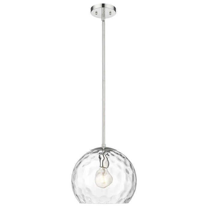 Acclaim Lighting Mackenzie 1 Light Pendant, Nickel/Rippled Water