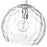 Acclaim Lighting Mackenzie 1 Light Pendant, Nickel/Rippled Water