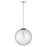 Acclaim Lighting Mackenzie 1 Light Pendant, Nickel/Rippled Water