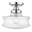 Acclaim Lighting Keal 1 Light Convertible Semi-Flush, Nickel/Clear - IN20070PN