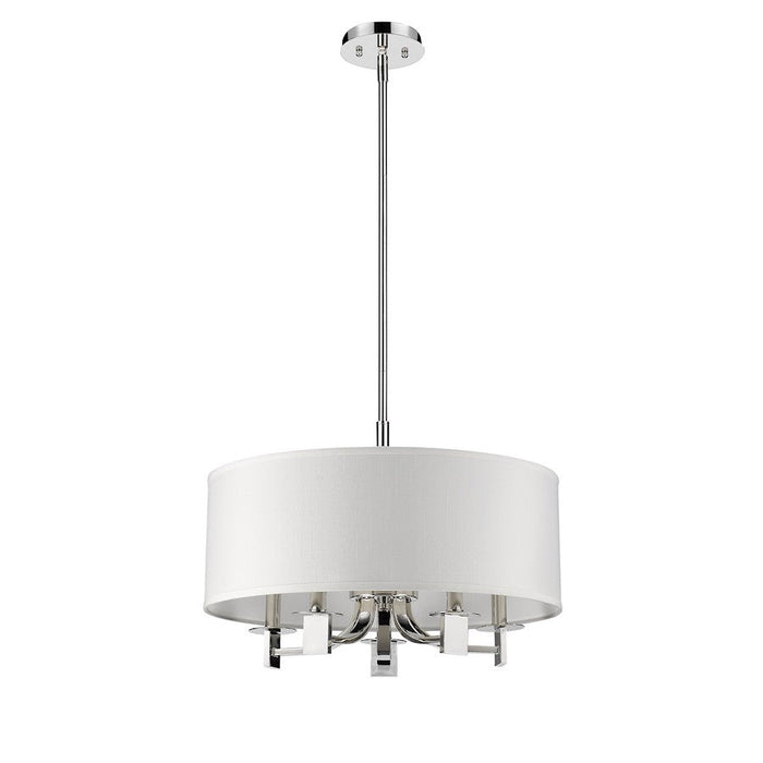 Acclaim Lighting Andrea 5 Light Drum Pendant, Polished Nickel - IN21141PN