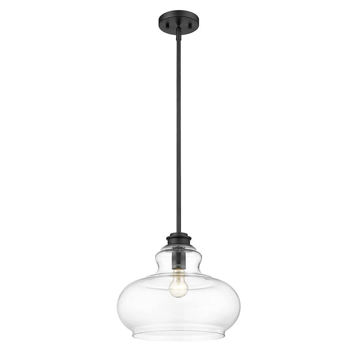 Acclaim Lighting Torrel 1 Light Pendant, Matte Black