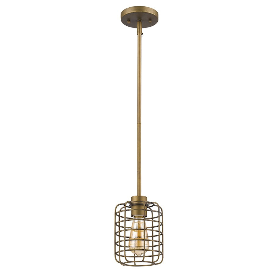 Acclaim Lighting Lynden 1 Light Pendant, Raw Brass - IN21331RB