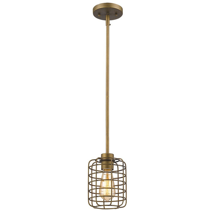 Acclaim Lighting Lynden Pendant, Raw Brass