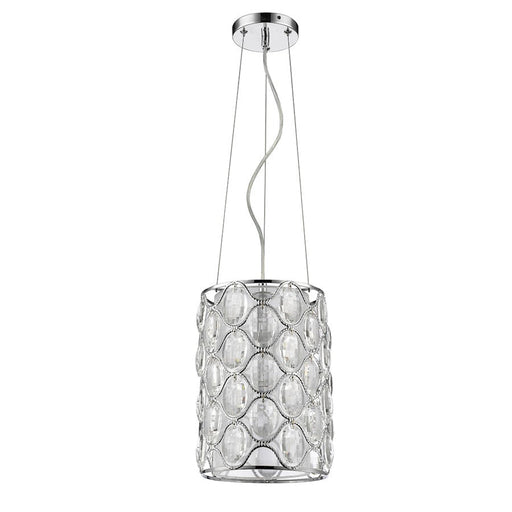 Acclaim Lighting Isabella 1 Light Drum Pendant, Polished Nickel - IN31089PN