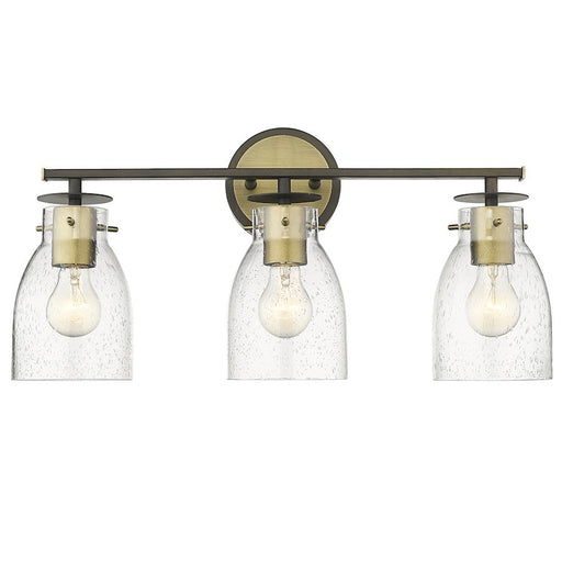 Acclaim Lighting Shelby 3 Light Vanity, Bronze/Brass/Clear Seedy - IN40005ORB