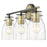 Acclaim Lighting Shelby 3 Light Vanity, Bronze/Brass/Clear Seedy